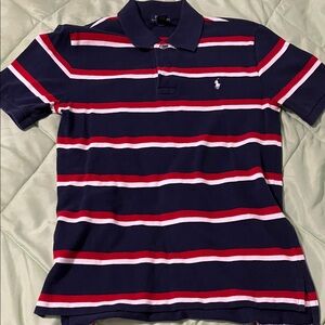 Polo by Ralph Lauren Boy's Polo Shirt in Navy, Red, and White